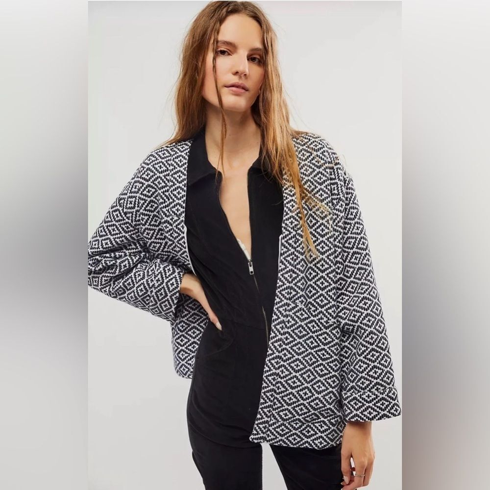 NWOT Free People Lulu Jacquard Jacket size S - Picture 2 of 6